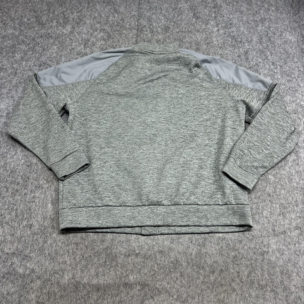 Nike Jacket Mens XL Gray Full Zip Fleece Sleeve Pocket Training ThermaFIT Casual - Picture 11 of 16